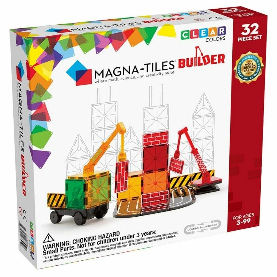 Budget 😉 Magna Tiles Magna-Tiles: Builder Clear Colours 32 Pieces Magnetic Tiles 👏 1 Budget 😉 Magna Tiles Magna-Tiles: Builder Clear Colours 32 Pieces Magnetic Tiles 👏
