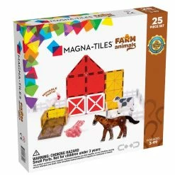 Cheapest 🥰 Magna Tiles Magna-Tiles - Farm Animals 25-Piece Set Magnetic Tiles 🌟