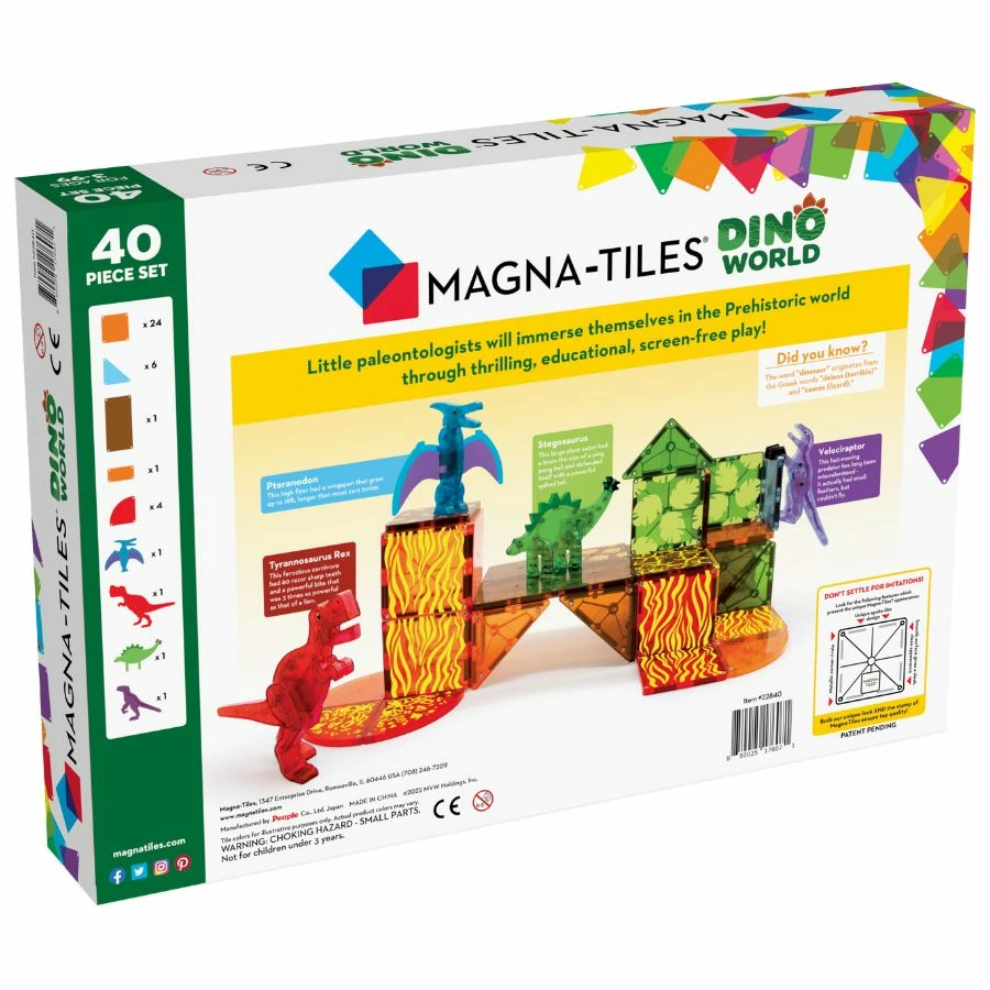 Wholesale π Magna Tiles Magna-Tiles - Dino World 40 Piece Set Magnetic Tiles π₯ 2 Wholesale π Magna Tiles Magna-Tiles - Dino World 40 Piece Set Magnetic Tiles π₯ - Image 2