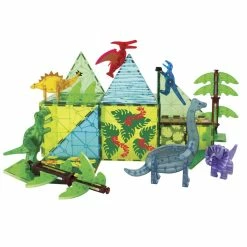 Best Pirce ❤️ Magna Tiles Magna-Tiles - Dino World XL 50 Piece Set Magnetic Tiles ⭐ -EeBoo Shop 22850 Magna TilesDinoWorldXL50PieceSetMagneticTiles 2 1024x1024