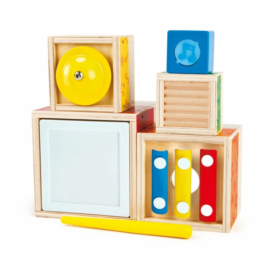 Discount 💯 Hape - Multi Stacking Music Set 6 Pieces 🎉 2 Discount 💯 Hape - Multi Stacking Music Set 6 Pieces 🎉 - Image 2