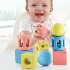 Best reviews of ๐งจ Hape - Geometric Rattle Trio (9 Pieces) โ
