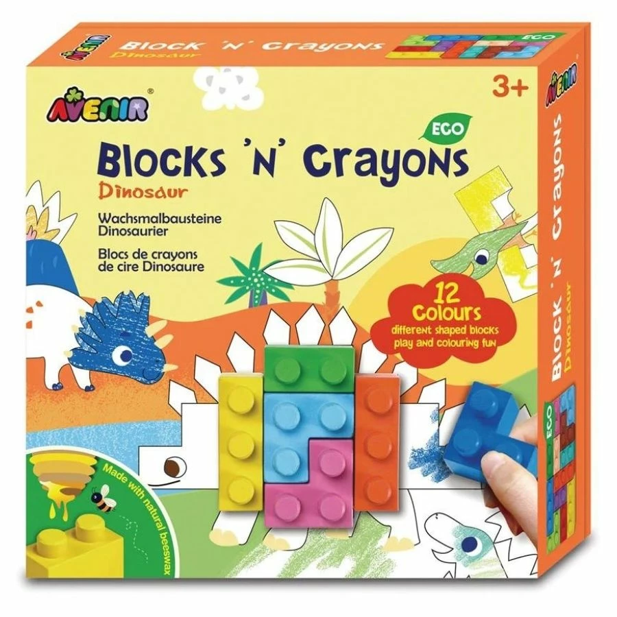 Buy ๐ Avenir - Blocks N Crayons Dinosaurs Art Set โจ 1 Buy ๐ Avenir - Blocks N Crayons Dinosaurs Art Set โจ