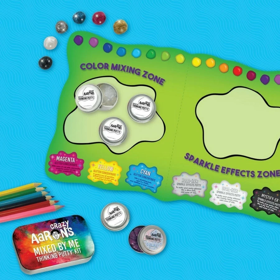 New ๐ Crazy Aarons Thinking Putty Crazy Aaron's Thinking Putty - Holographic Mixed By Me Kit ๐ 3 New ๐ Crazy Aarons Thinking Putty Crazy Aaron's Thinking Putty - Holographic Mixed By Me Kit ๐ - Image 3
