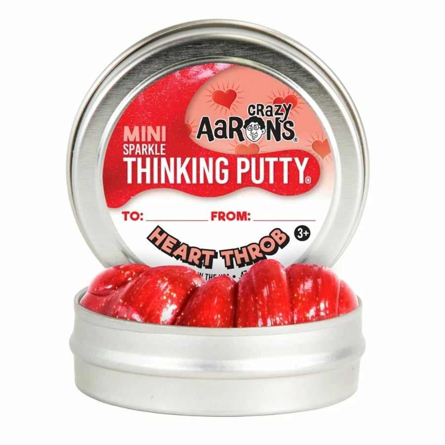 Coupon ❤️ Crazy Aarons Thinking Putty - Heart Throb Sparkle Mini Tin 🔔 1 Coupon ❤️ Crazy Aarons Thinking Putty - Heart Throb Sparkle Mini Tin 🔔