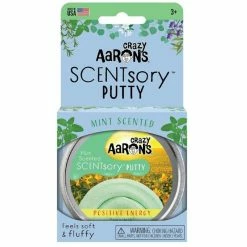 Outlet 🧨 Crazy Aarons Thinking Putty Crazy Aaron's Thinking Putty - SCENTsory Mindfulness Positive Energy Mint Scented 2.75" Tin 👏