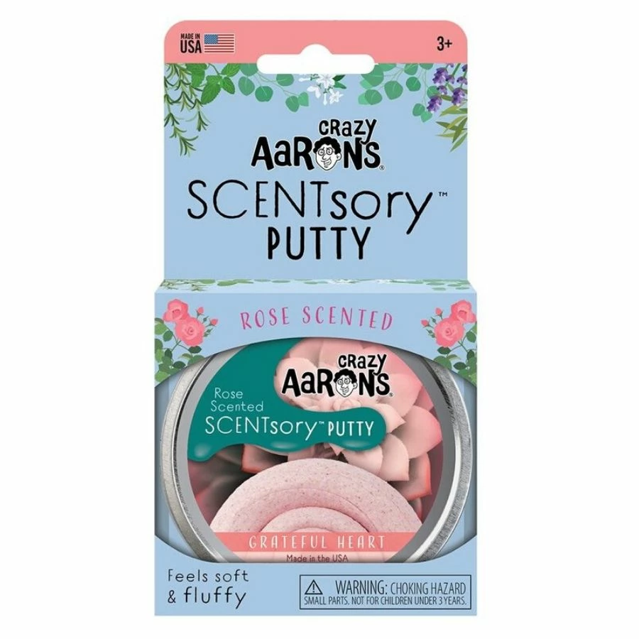 Discount ❤️ Crazy Aarons Thinking Putty Crazy Aaron's Thinking Putty - SCENTsory Putty Grateful Heart Rose Scented 2.75" Tin ✨ 1 Discount ❤️ Crazy Aarons Thinking Putty Crazy Aaron's Thinking Putty - SCENTsory Putty Grateful Heart Rose Scented 2.75" Tin ✨
