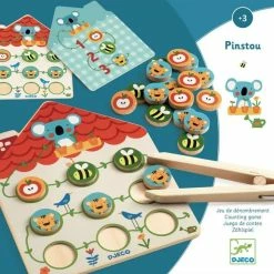 Budget 😀 Djeco - Pinstou Wooden Math Game For Preschoolers ✨