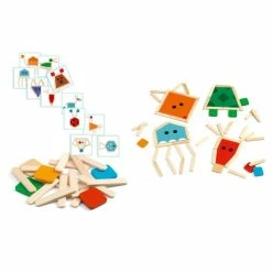 Budget 🛒 Djeco - Stick Basic Wooden Puzzle 🌟