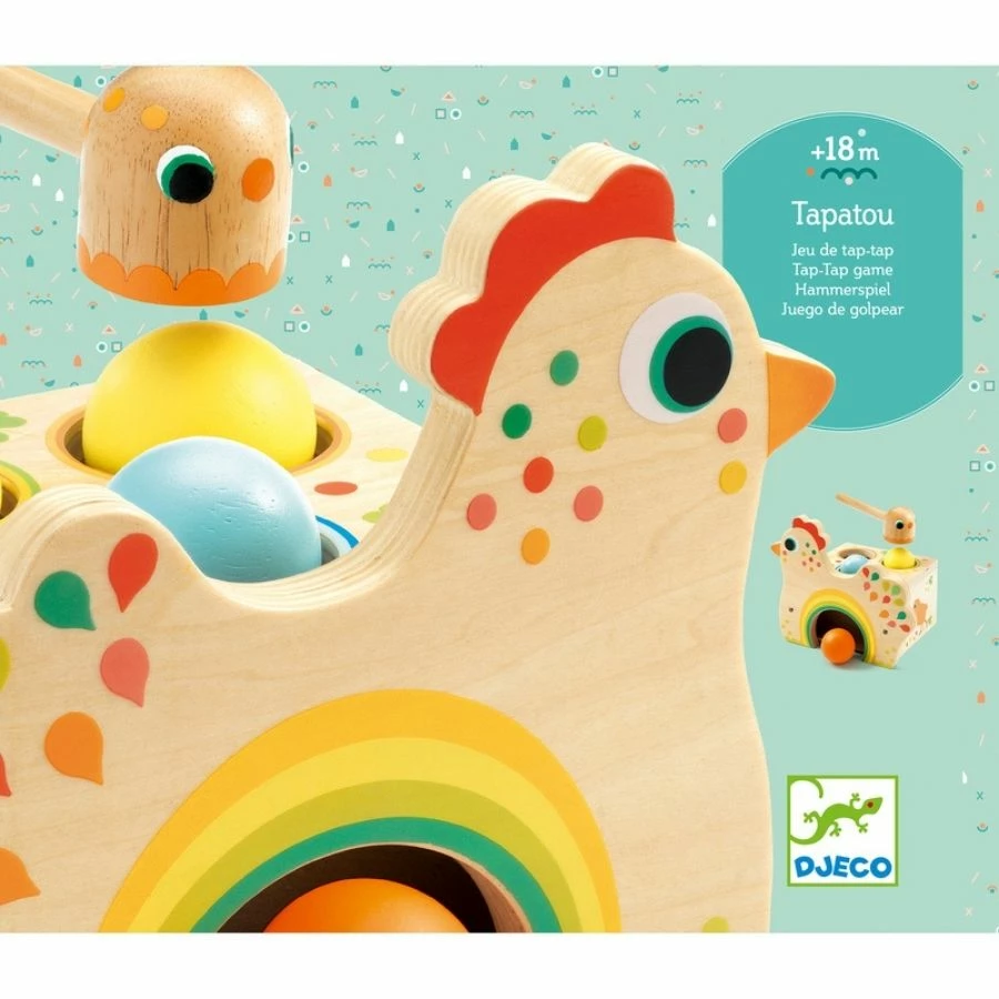 Promo 𧨠Djeco - Tap Tap Tapatou Chicken Wooden Toy For Toddlers π 2 Promo 𧨠Djeco - Tap Tap Tapatou Chicken Wooden Toy For Toddlers π - Image 2