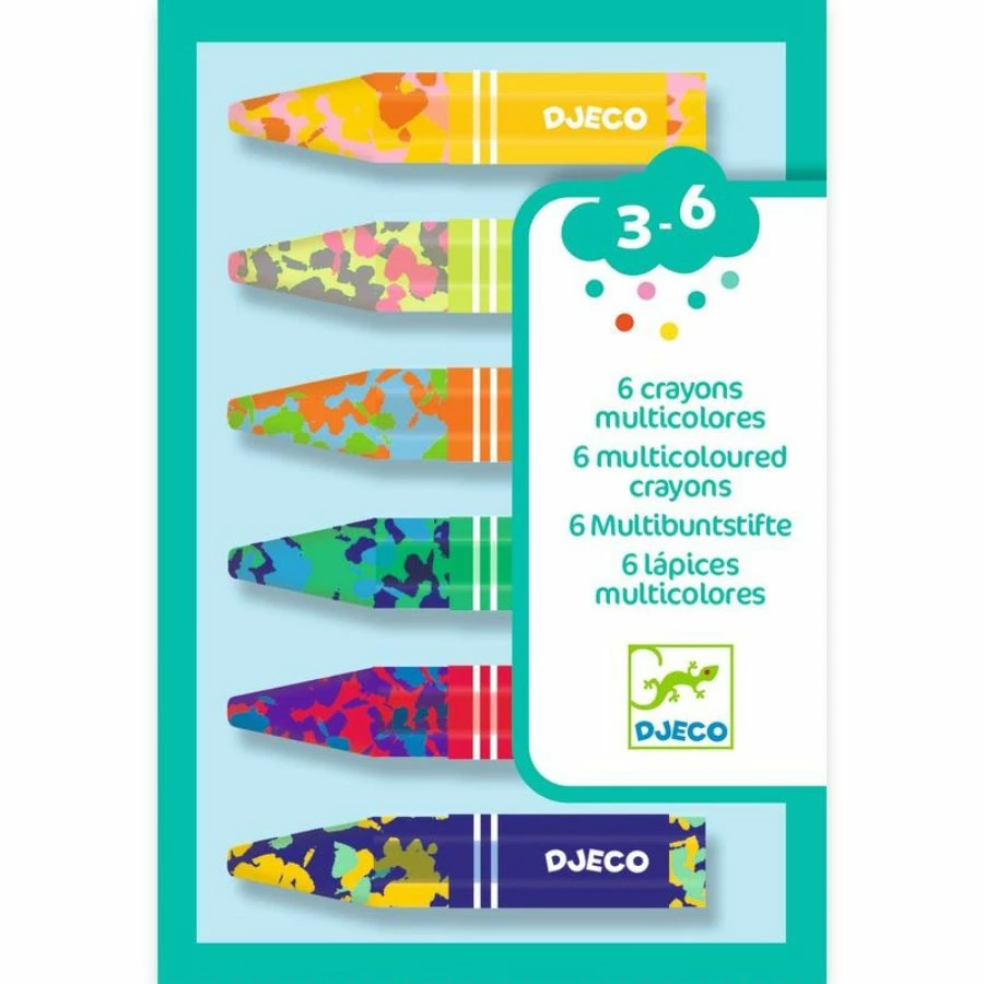 Best Sale 💯 Djeco - 6 Multicoloured Flower Crayons 🤩 1 Best Sale 💯 Djeco - 6 Multicoloured Flower Crayons 🤩