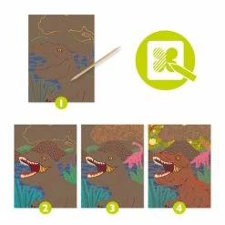 Promo ❤️ Djeco - When Dinosaurs Reigned Scratch Cards Scratch Art ⭐ 10 Promo ❤️ Djeco - When Dinosaurs Reigned Scratch Cards Scratch Art ⭐ -EeBoo Shop DJ9726 DjecoWhenDinosaursReignedScratchCards ScratchArt 4 1024x1024