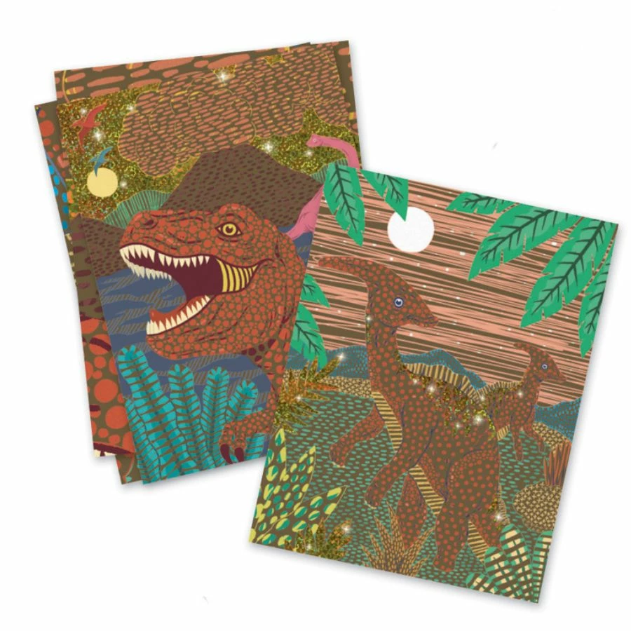 Promo ❤️ Djeco - When Dinosaurs Reigned Scratch Cards Scratch Art ⭐ 6 Promo ❤️ Djeco - When Dinosaurs Reigned Scratch Cards Scratch Art ⭐ - Image 6