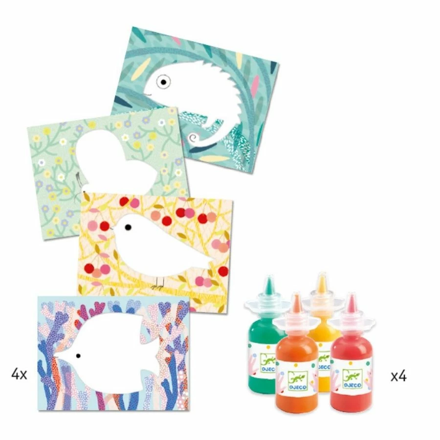 Discount 🔥 Djeco - Squirt & Spread Painting Set For Toddlers 🛒 2 Discount 🔥 Djeco - Squirt & Spread Painting Set For Toddlers 🛒 - Image 2