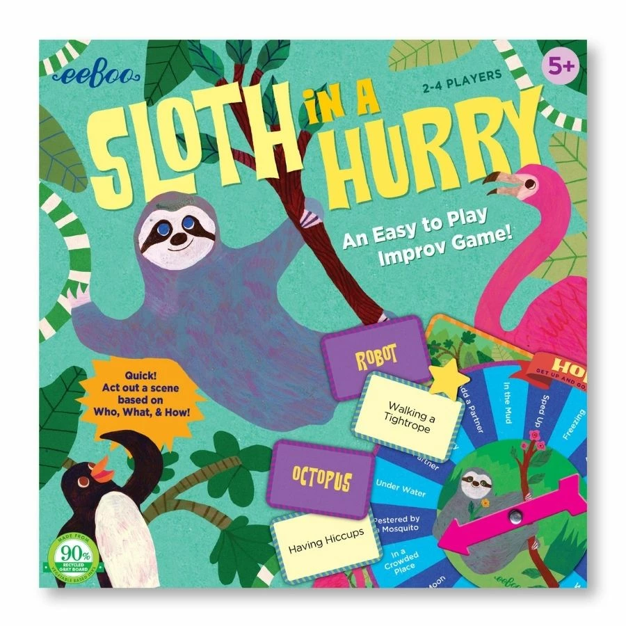 Flash Sale ⭐ EeBoo - Sloth In A Hurry Board Game ✨ 1 Flash Sale ⭐ EeBoo - Sloth In A Hurry Board Game ✨