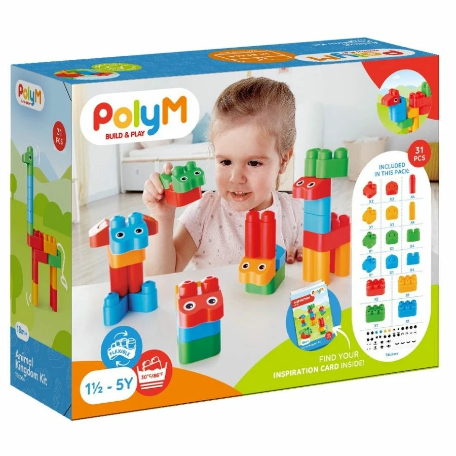Best Pirce 𧨠Poly M PolyM - Build And Play: Animal Kingdom Kit π 2 Best Pirce 𧨠Poly M PolyM - Build And Play: Animal Kingdom Kit π - Image 2