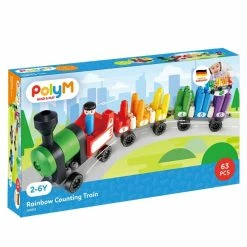Cheap ๐ Poly M PolyM - Build And Play: Rainbow Counting Train Kit ๐