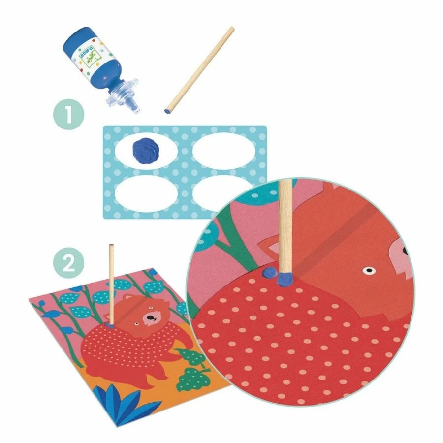 Cheapest ๐ Djeco - Pointillism Painting With Sticks โ๏ธ 4 Cheapest ๐ Djeco - Pointillism Painting With Sticks โ๏ธ - Image 4