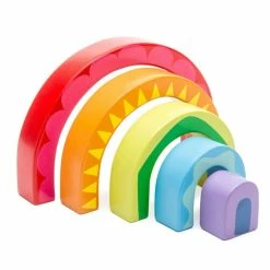 Brand new 🥰 Le Toy Van - Petilou Rainbow Tunnel Wooden Toy 🤩