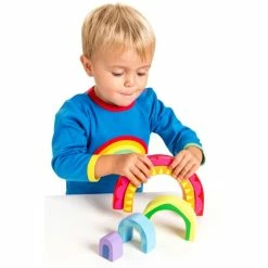 Brand new 🥰 Le Toy Van - Petilou Rainbow Tunnel Wooden Toy 🤩 -EeBoo Shop LEPL107LeToyVanPetilouRainbowTunnelToy 3 1024x1024