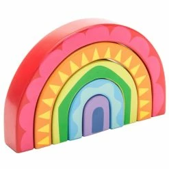 Brand new 🥰 Le Toy Van - Petilou Rainbow Tunnel Wooden Toy 🤩 -EeBoo Shop LEPL107LeToyVanPetilouRainbowTunnelToy 4 1024x1024