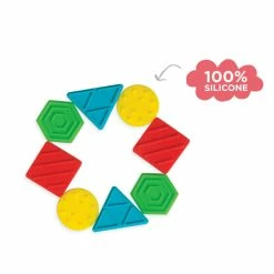 Coupon ⭐ Manhattan Toy - Texture Shapes Silicone Teether ✨ -EeBoo Shop MH212540 Manhattan Toy Company Texture Shapes 3 1024x1024