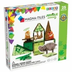 Promo 🎁 Magna Tiles Magna-Tiles: Jungle Animals 25 Piece Set Magnetic Tiles 🎉