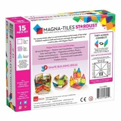 Alternative view of Discount 🛒 Magna Tiles Magna-Tiles - Stardust 15-Piece Set Magnetic Tiles 🎉