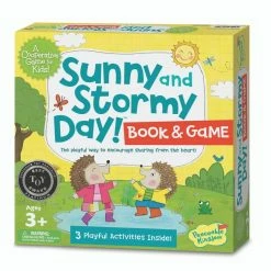 New ๐คฉ Peaceable Kingdom - Sunny Stormy Day! Book And Game ๐