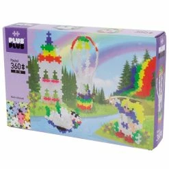 New 👍 Plus-Plus: Pastel Rainbow Hot Air Balloon 360 Pieces 🧨