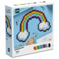Deals 😍 Plus-Plus Blocks - Puzzle By Number Rainbow 500 Pieces 👍