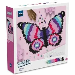 New ✨ Plus-Plus Blocks - Puzzle By Number Butterfly 800 Pieces ✔️
