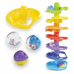 Promo 🌟 Quercetti - Spiral Tower Marble Run 🛒 -EeBoo Shop QI 6501 QuercettiSpiralTower 3 1024x1024