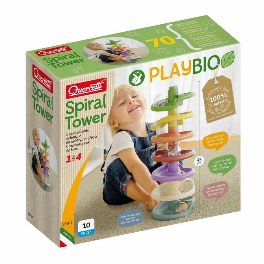 Promo โค๏ธ Quercetti - Spiral Tower Play BioPlastic ๐คฉ 1 Promo โค๏ธ Quercetti - Spiral Tower Play BioPlastic ๐คฉ