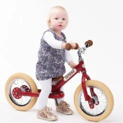 Brand new ⭐ Trybike - Red Vintage With Cream Tyres And Chrome (3 Wheel) 🔥 -EeBoo Shop TB6175 Trybike Red Vintage with Cream Tyres and Chrome 10 1024x1024